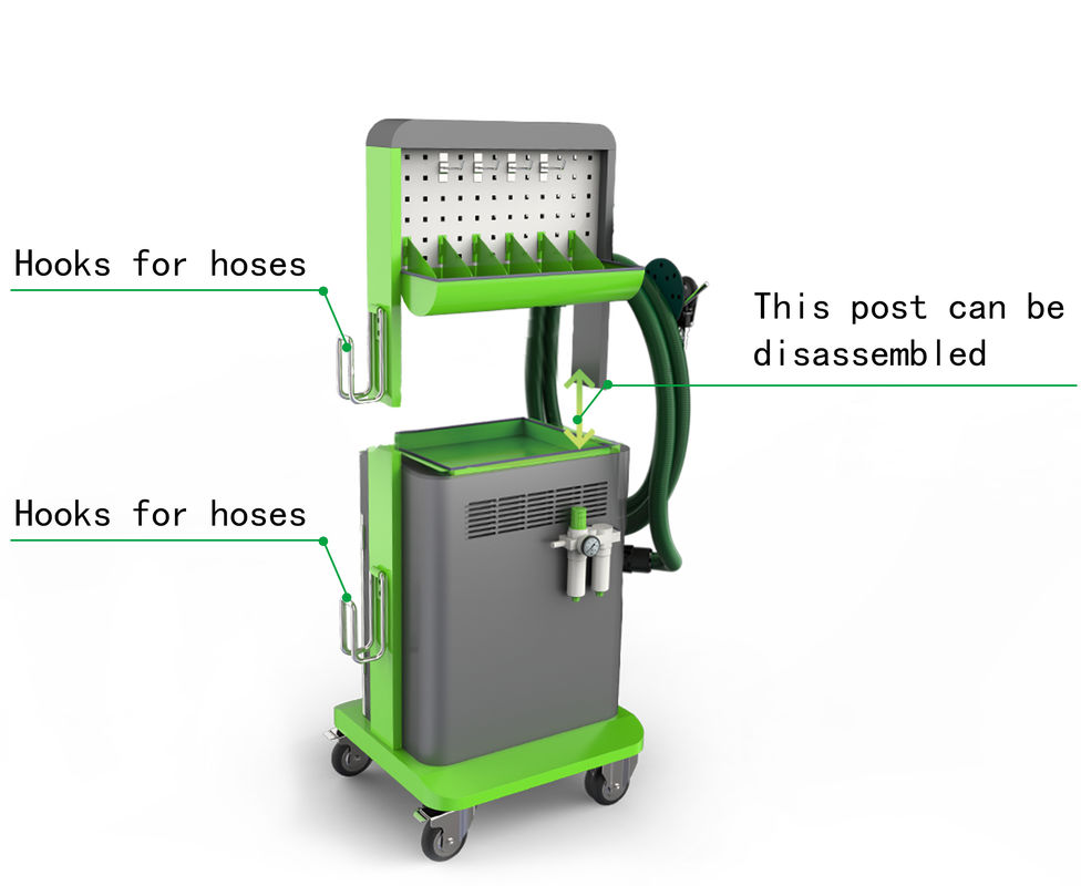 Green BL-501 Mobile Dust Extractor Dust Free Dust Bag Suction Hose Motor Driving